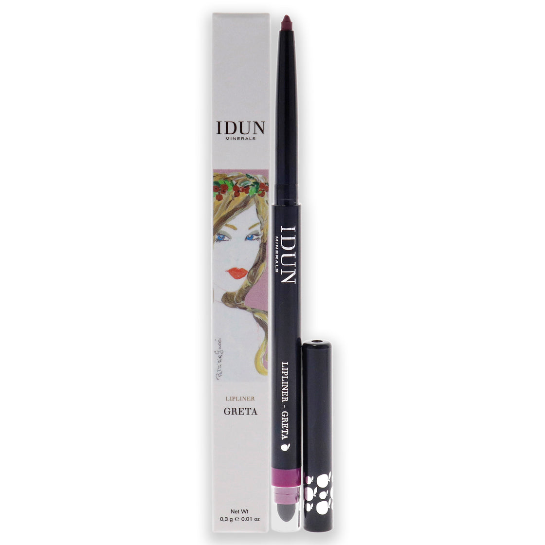 Lip Liner - 301 Greta by Idun Minerals for Women - 0.01 oz Lip Liner