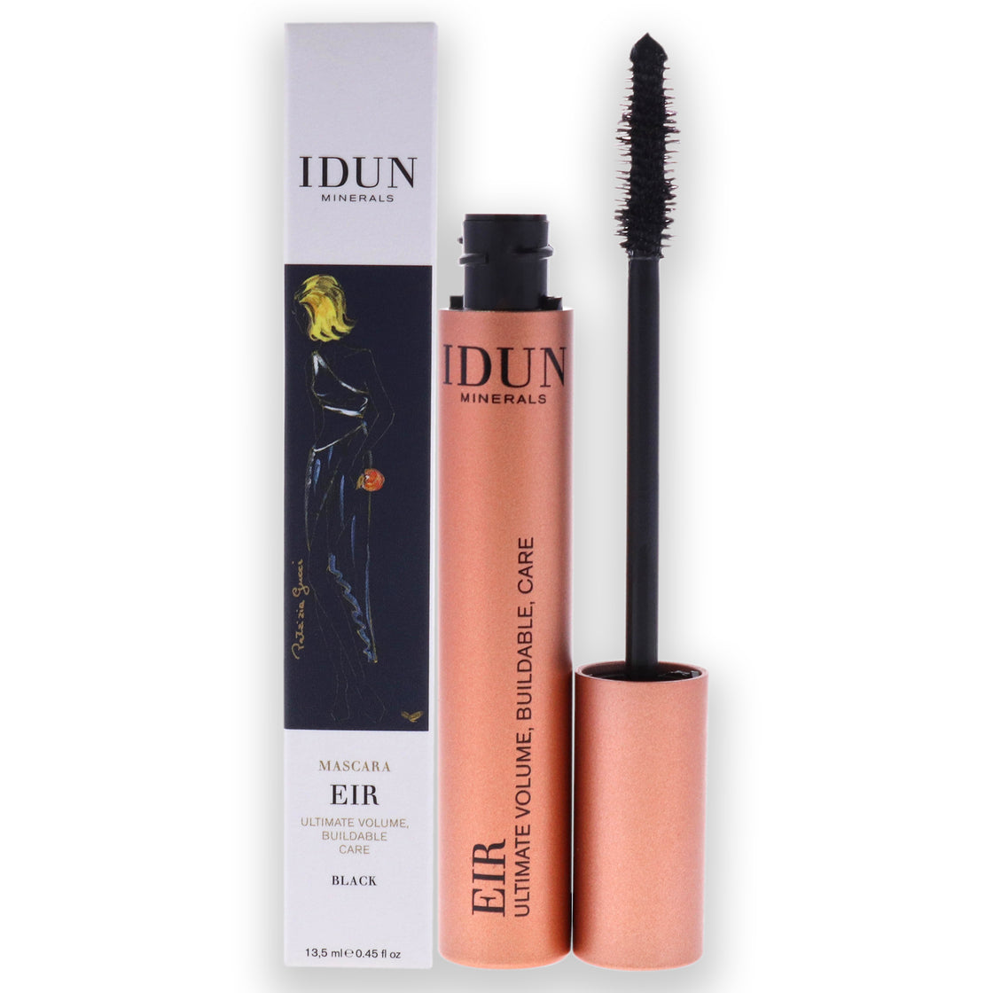 Eir Mascara - 013 Black by Idun Minerals for Women - 0.45 oz Mascara