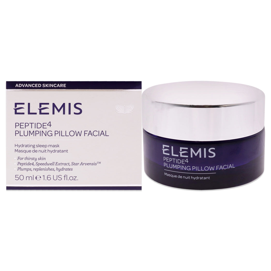 Peptide4 Plumping Pillow Facial by Elemis for Unisex - 1.6 oz Mask