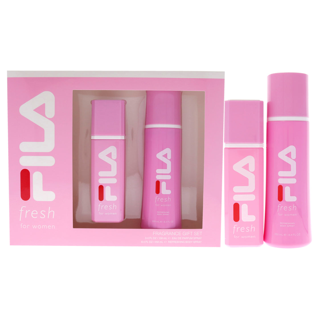 Fila Fresh by Fila for Women - 2 Pc Gift Set 3.4oz EDP Spray, 8.4oz Body Spray