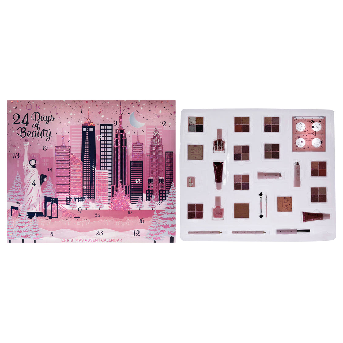 24 Days Of Beauty New York Advent Calendar Set by Q-KI for Women