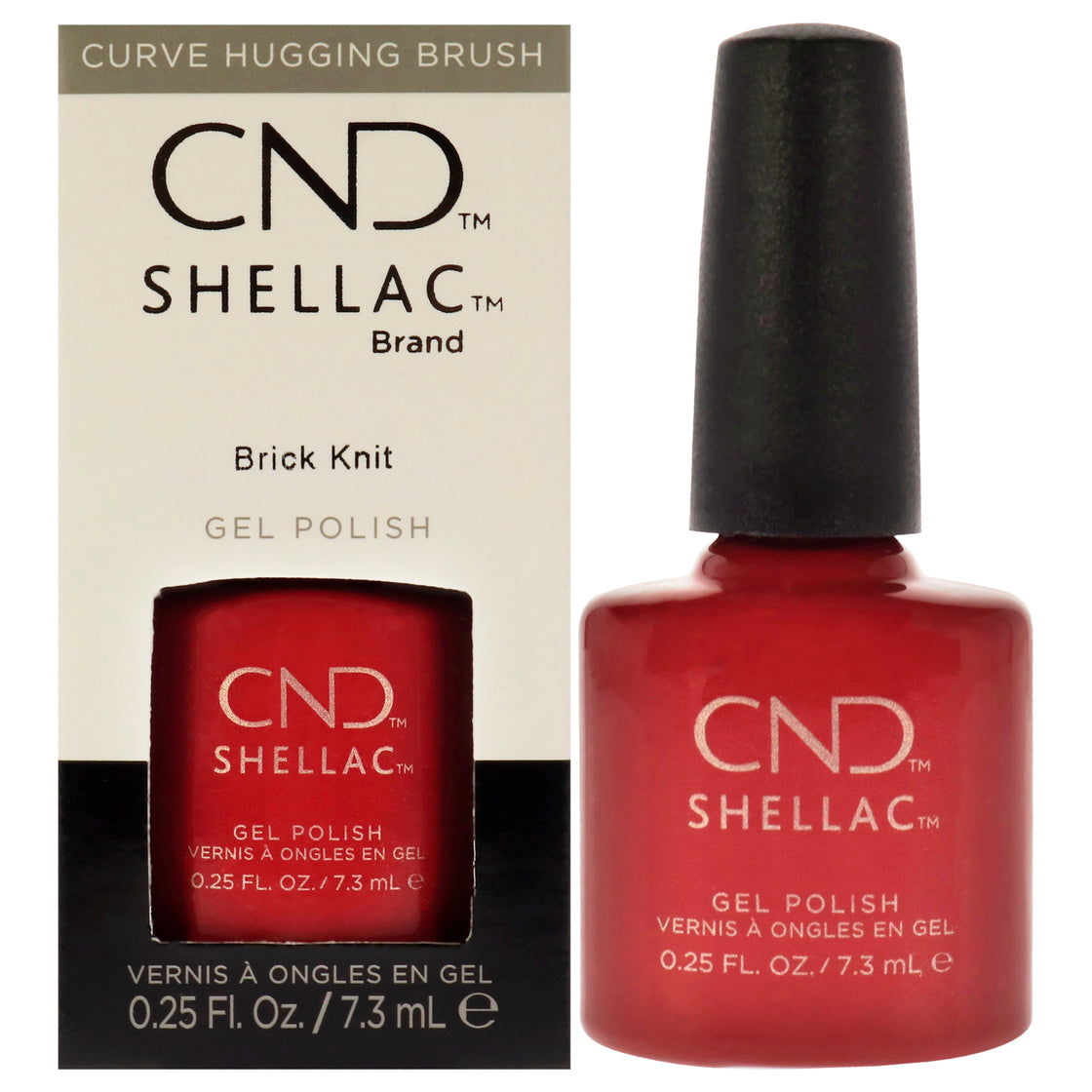 Shellac Nail Color - Brick Knit by CND for Women - 0.25 oz Nail Polish