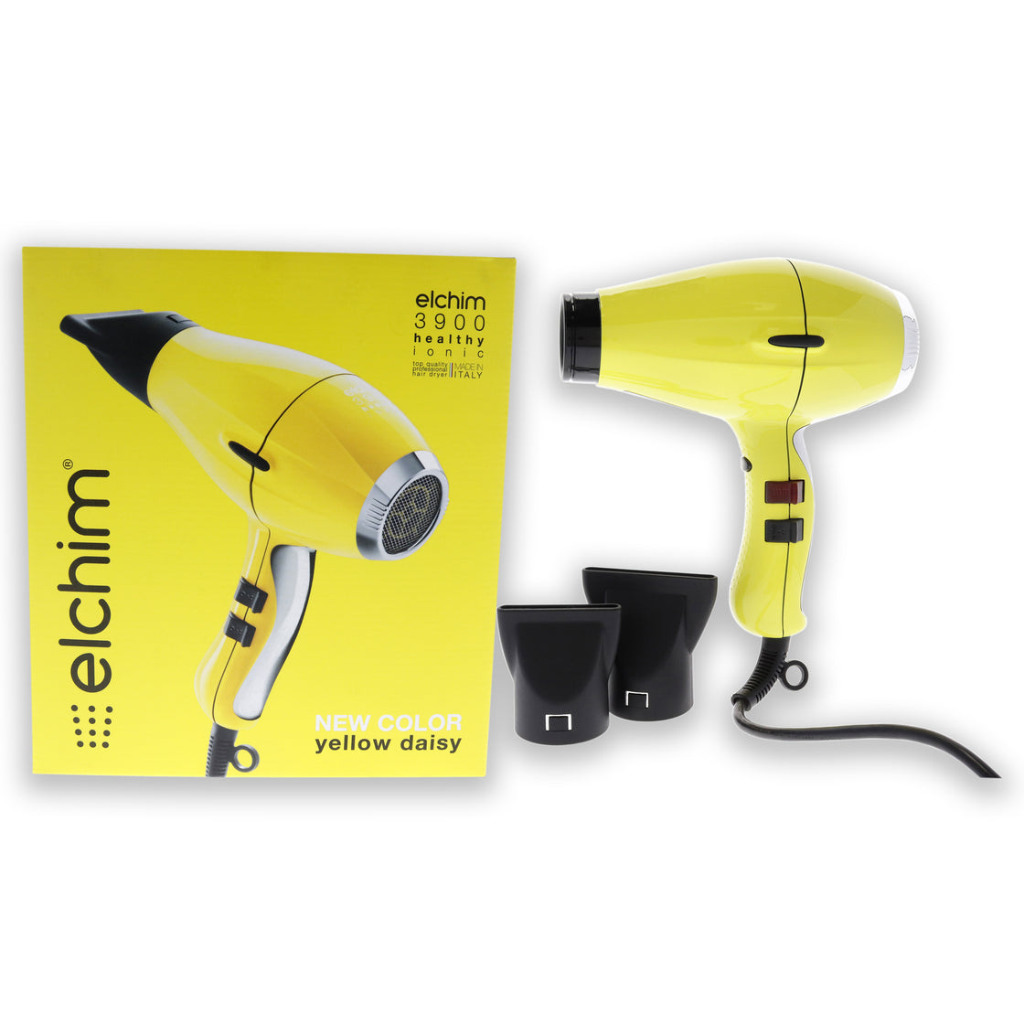 3900 Healthy Ionic Hair Dryer - Yellow Daisy by Elchim for Unisex - 1 Pc Hair Dryer