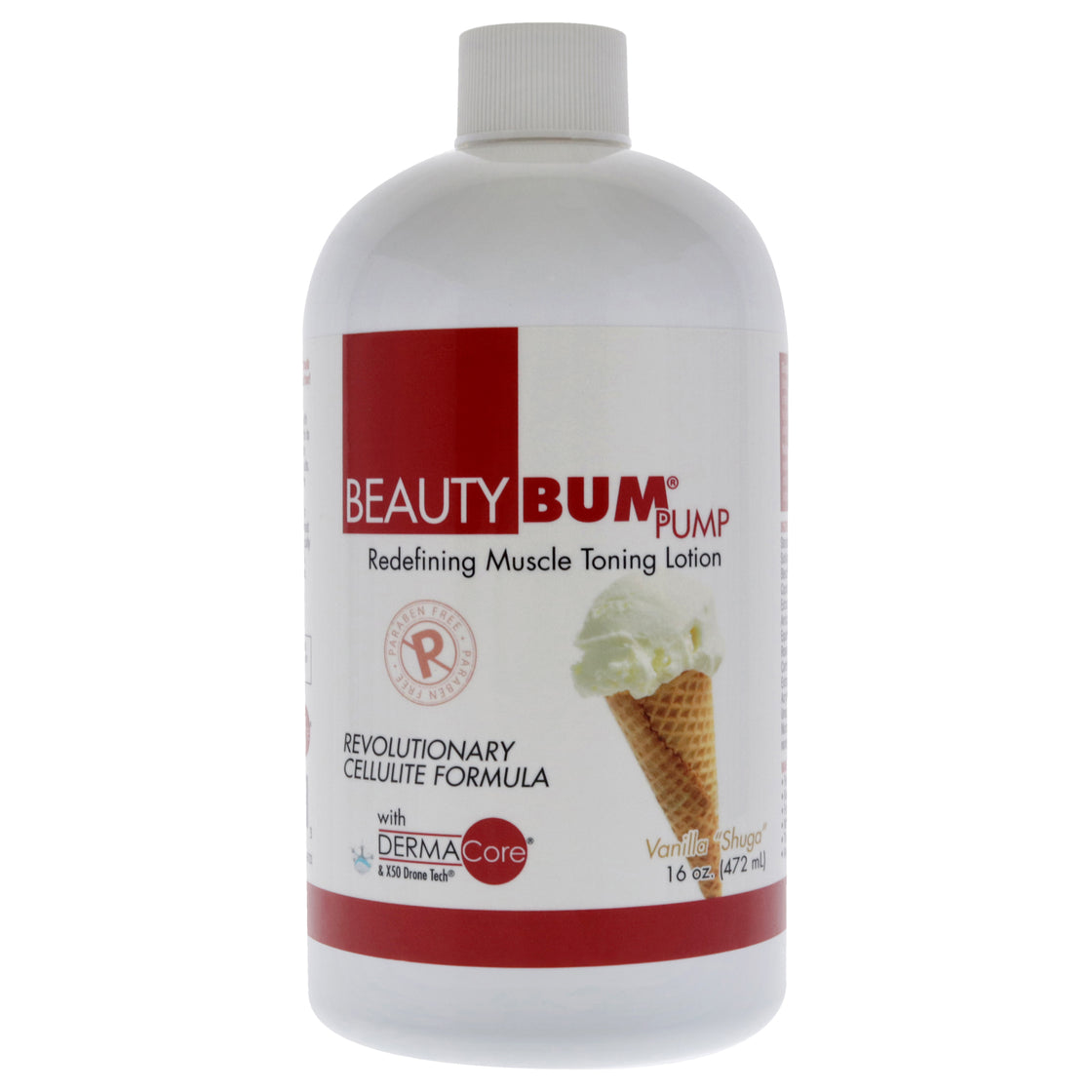BeautyBum Pump Redefining Muscle Toning Lotion - Vanilla Shuga by BeautyFit for Women - 16 oz Lotion