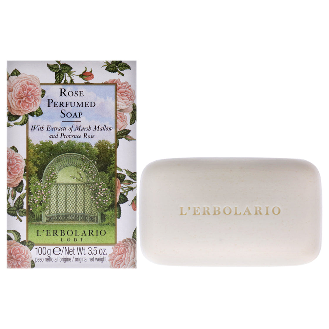 Perfumed Soap - Rose by LErbolario for Unisex - 3.5 oz Soap