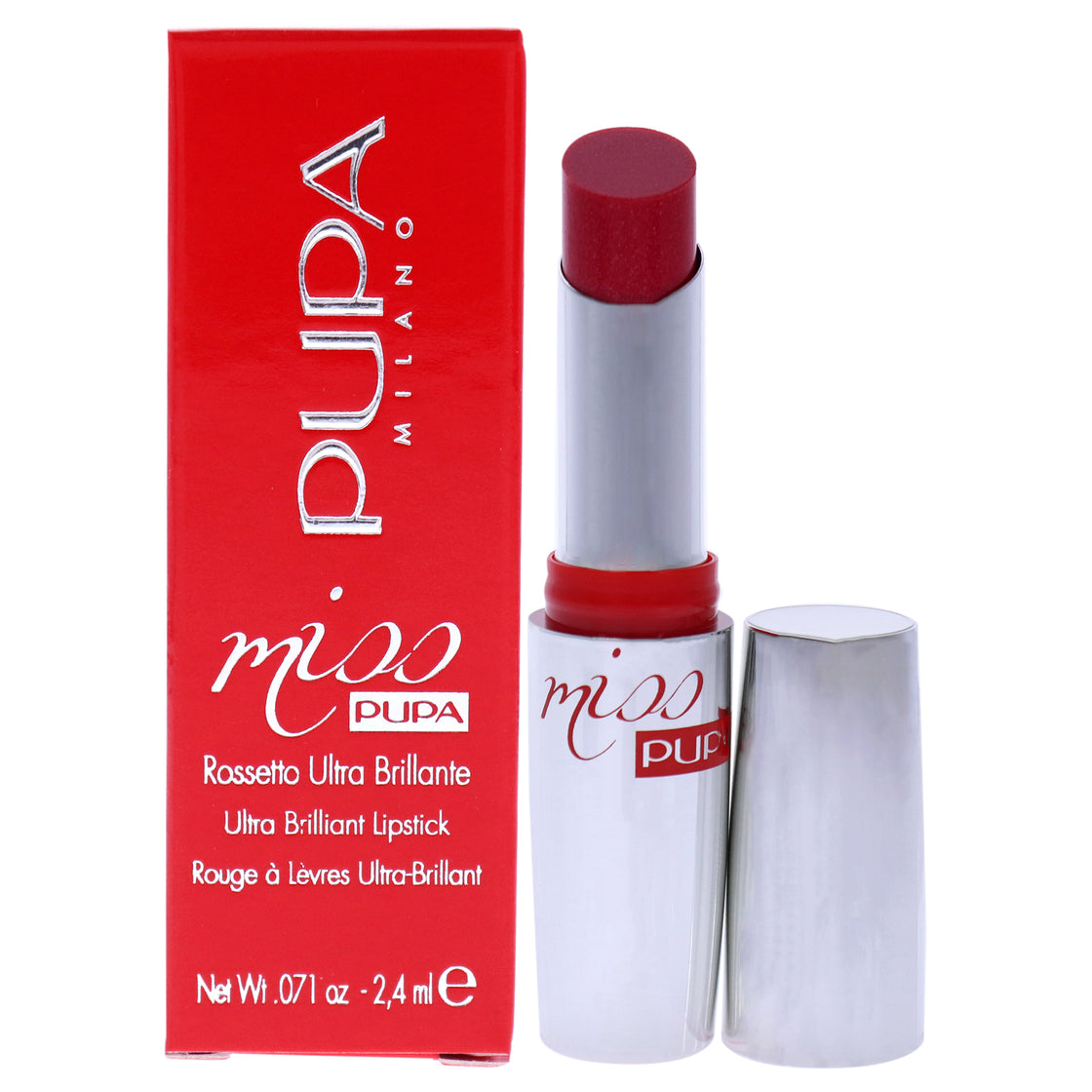 Miss Pupa - 500 Love Pearly Red by Pupa Milano for Women - 0.71 oz Lipstick