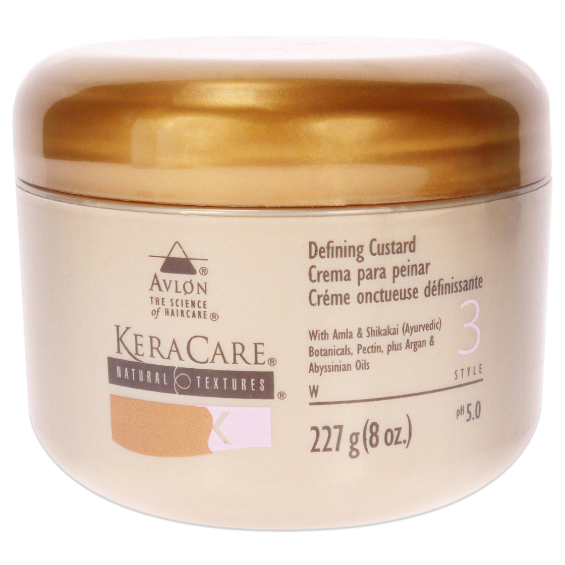 KeraCare Natural Defining Custard Cream by Avlon for Unisex - 8 oz Cream