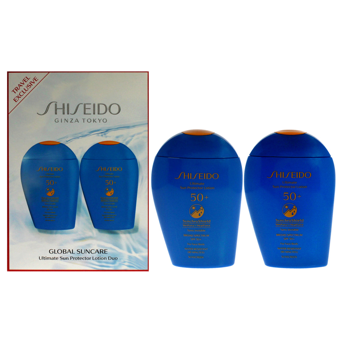 Ultimate Sun Protector Lotion SPF 50 Plus Duo by Shiseido for Women - 2 x 5 oz Lotion