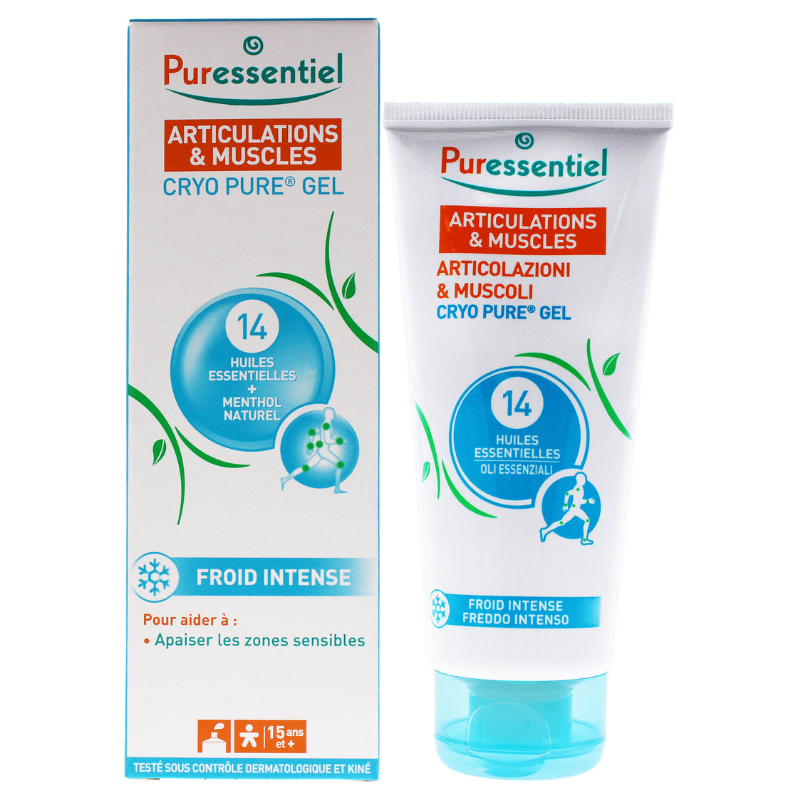 Muscles and Joints Cryo Pure Gel by Puressentiel for Unisex - 2.7 oz Gel