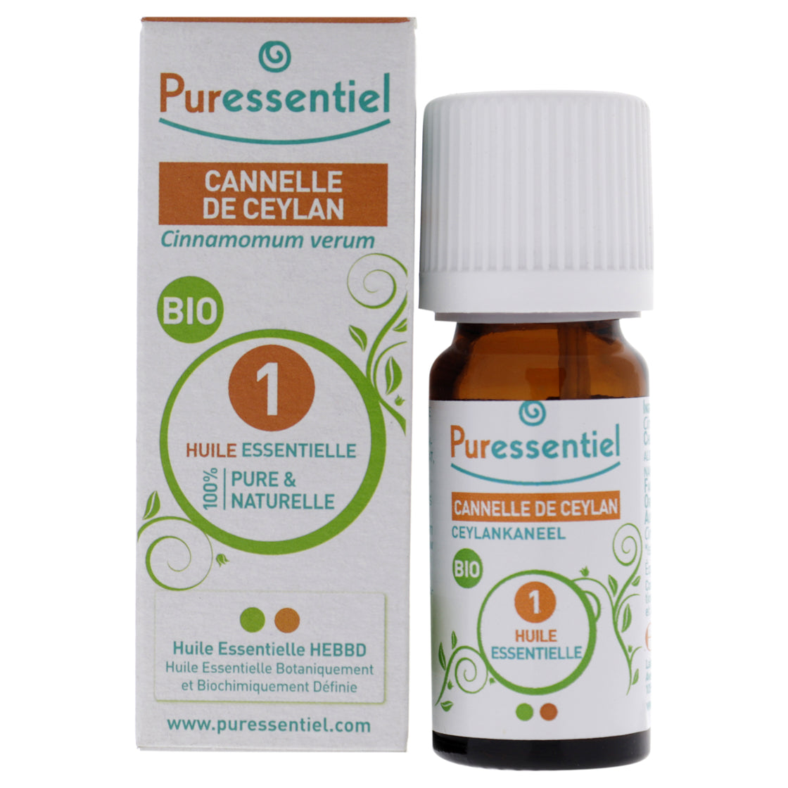 Organic Essential Oil - Cinnamon Ceylan by Puressentiel for Unisex - 0.17 oz Oil