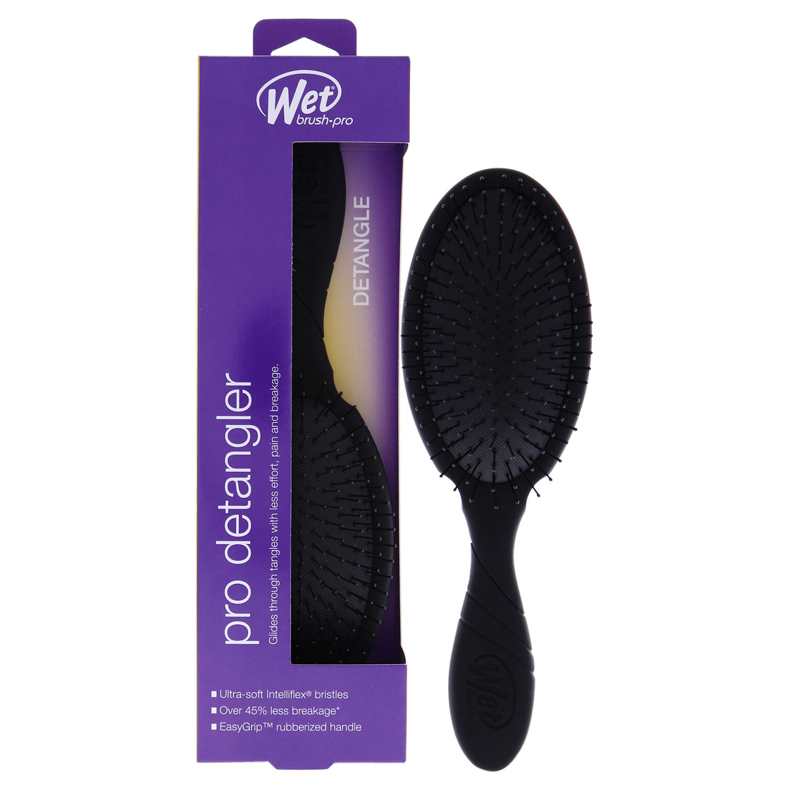 Pro Detangler Brush - Black by Wet Brush for Unisex - 1 Pc Hair Brush