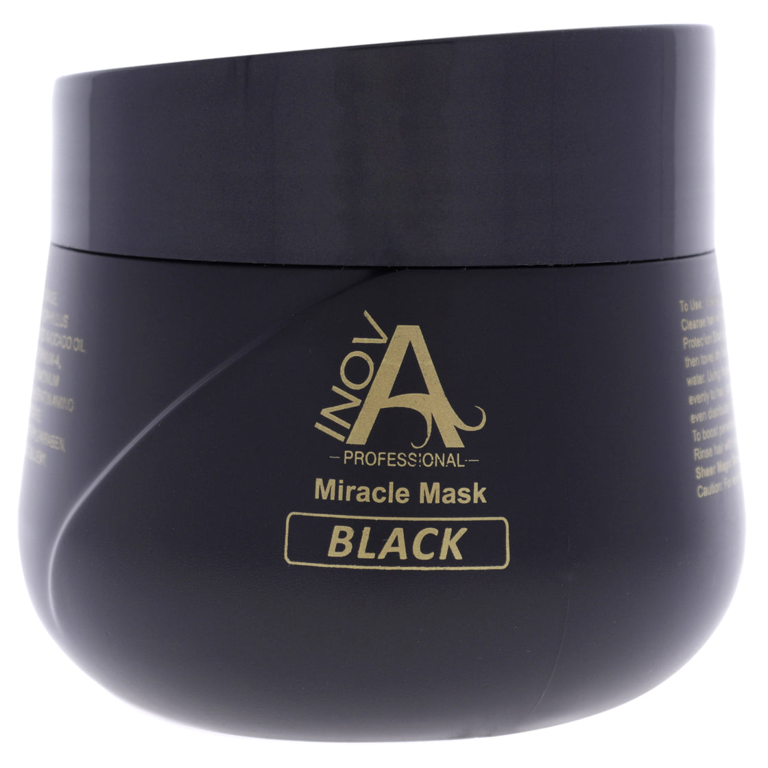 Color Deposit Miracle Mask - Black by Inova Professional for Unisex - 10.2 oz Masque