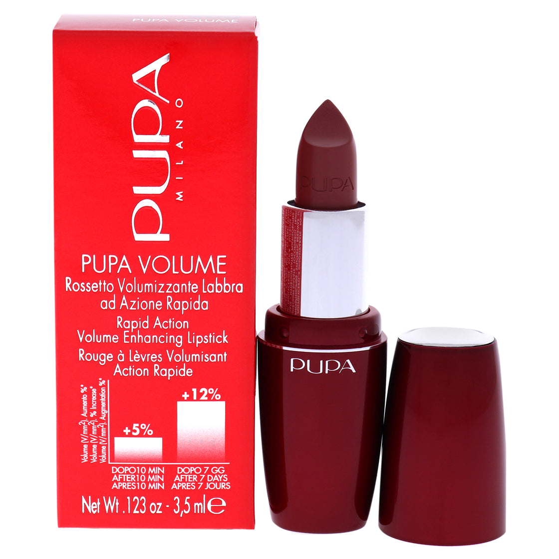 Pupa Volume Rapid Action Enhacing Lipstick - 200 Natural by Pupa Milano for Women - 0.123 oz Lipstick