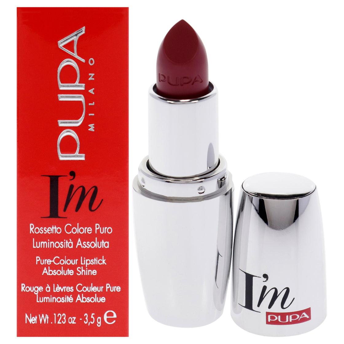 I Am Pure-Colour Lipstick - 111 Glam Rose by Pupa Milano for Women - 0.123 oz Lipstick