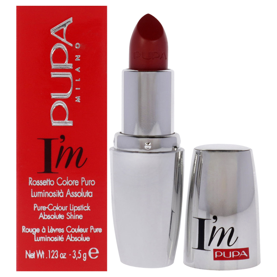 I Am Pure-Colour Lipstick - 213 Warm Apricot by Pupa Milano for Women - 0.123 oz Lipstick