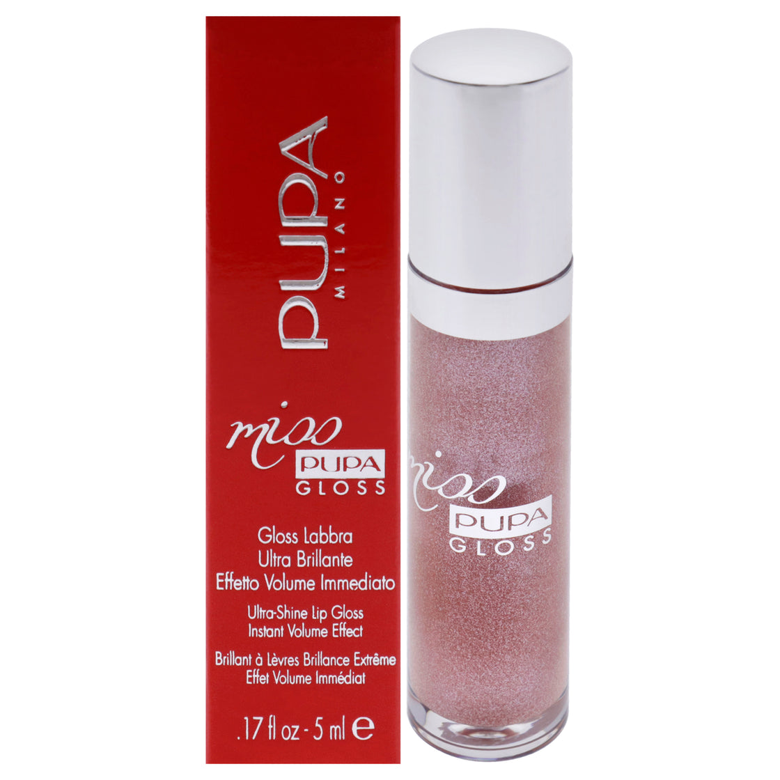 Miss Pupa Gloss Ultra-Shine Lip Gloss - 104 Enchanted Moment by Pupa Milano for Women - 0.17 oz Lip Gloss