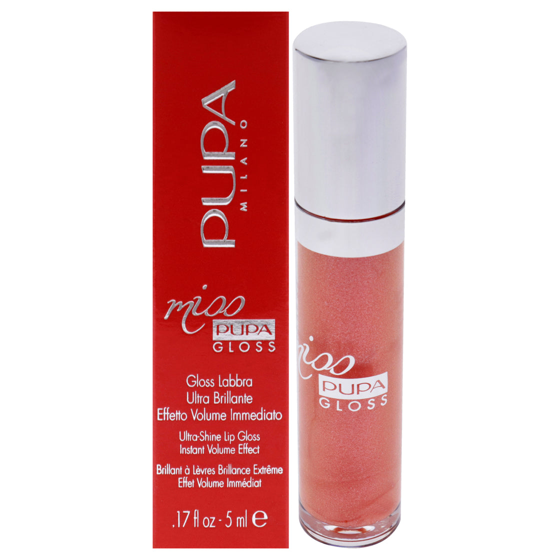 Miss Pupa Gloss Ultra-Shine Lip Gloss - 200 Juicy Glaze by Pupa Milano for Women - 0.17 oz Lip Gloss