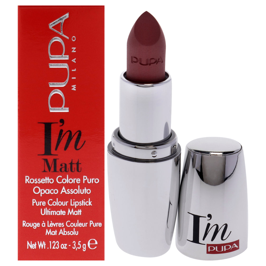 I Am Matte Pure Colour Lipstick - 010 Delicate Nude by Pupa Milano for Women - 0.123 oz Lipstick