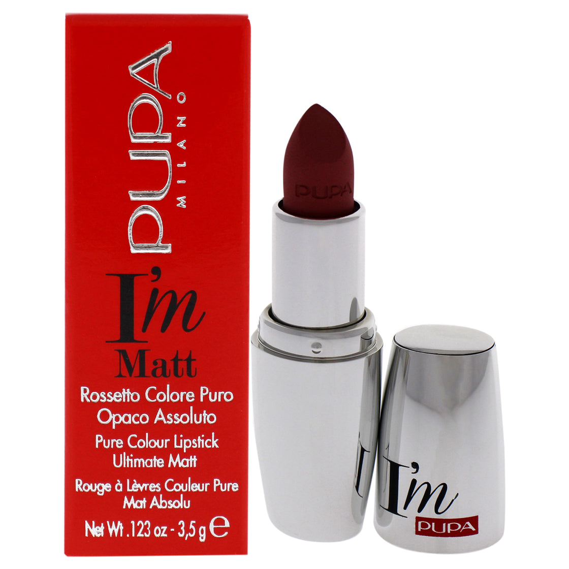 I Am Matte Pure Colour Lipstick - 012 Angel Rose by Pupa Milano for Women - 0.123 oz Lipstick