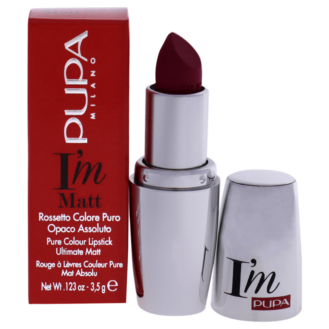 I Am Matt Pure Colour Lipstick - 050 Runway Fuchsia by Pupa Milano for Women - 0.123 oz Lipstick