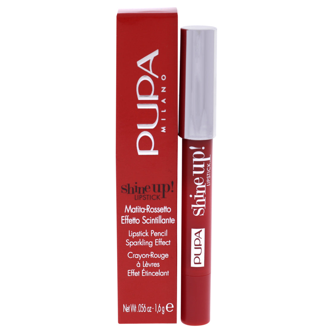 Shine Up! Lipstick - 004 Walking On The Sand by Pupa Milano for Women - 0.056 oz Lipstick