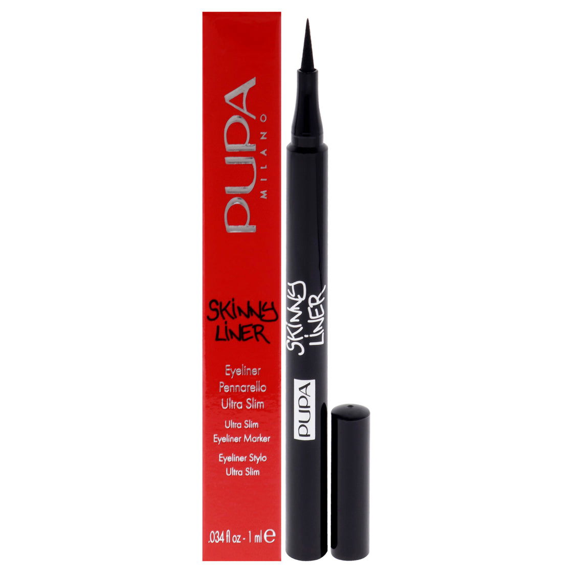 Skinny Liner - 001 Extra Black by Pupa Milano for Women - 0.034 oz Eyeliner