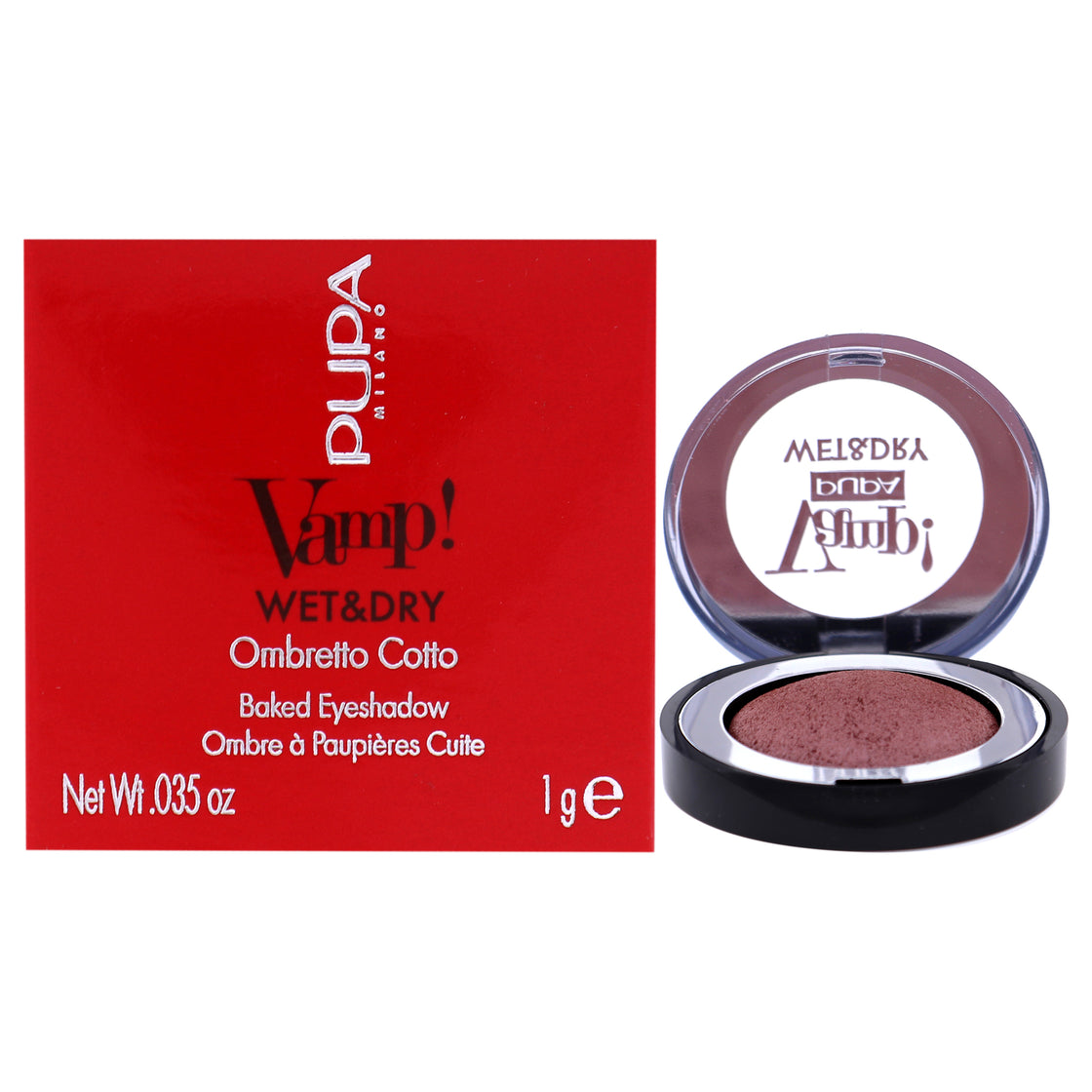 Vamp! Wet and Dry Baked Eyeshadow - 202 Barbie Girl by Pupa Milano for Women - 0.035 oz Eye Shadow