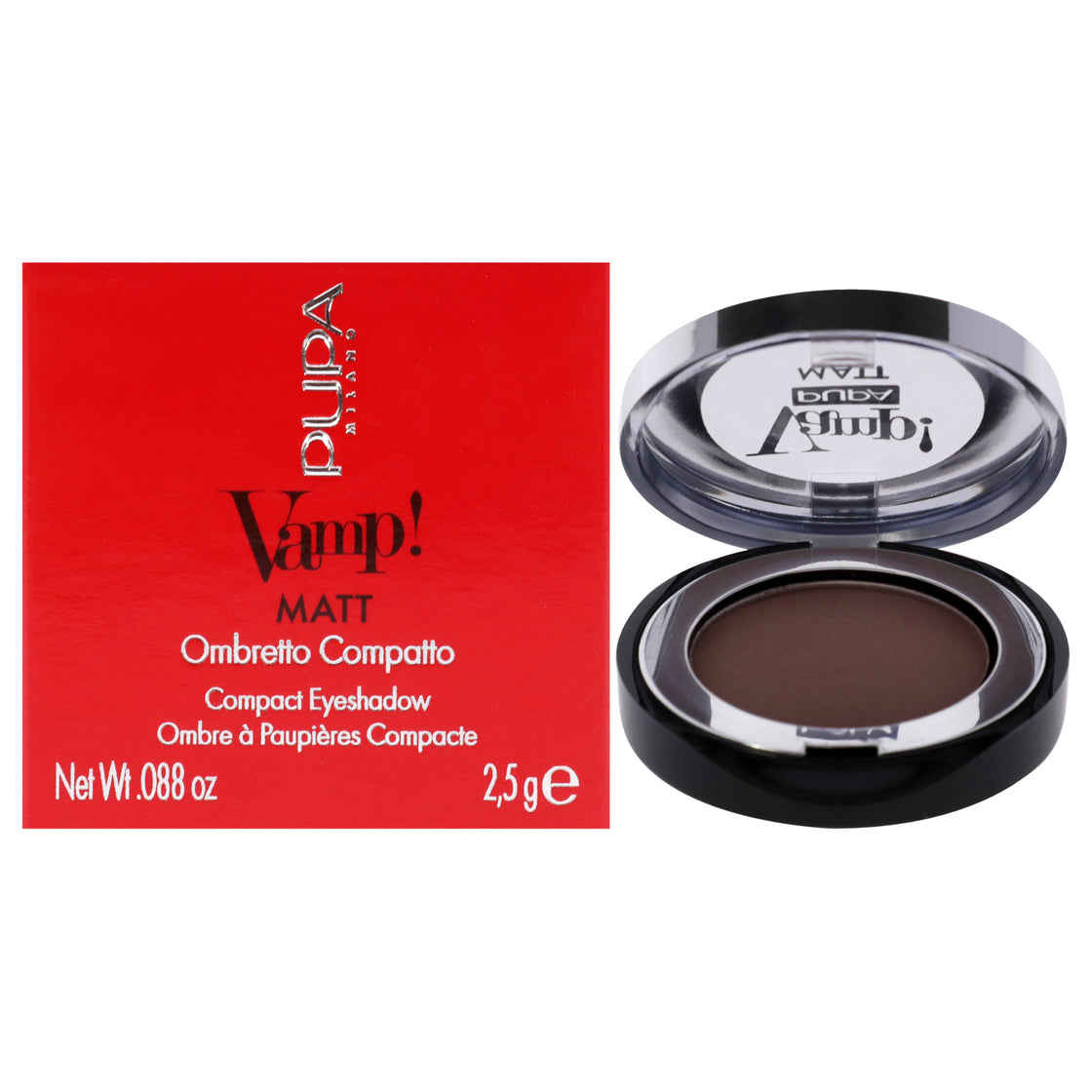 Vamp! Matt Compact Eyeshadow - 030 Desert Nude by Pupa Milano for Women - 0.088 oz Eye Shadow