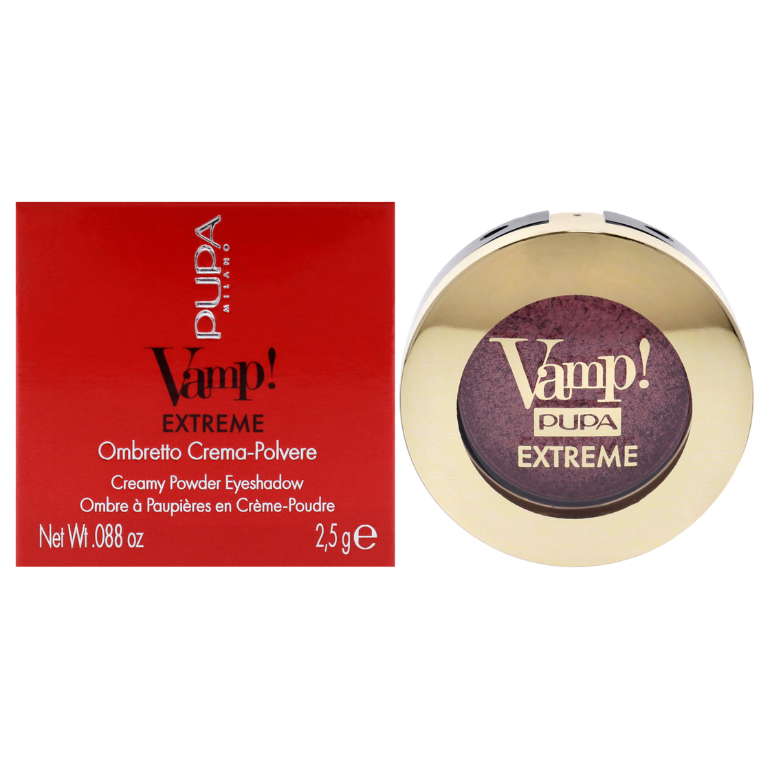 Vamp! Extreme Cream Powder Eyeshadow - 003 Extreme Ginger by Pupa Milano for Women - 0.088 oz Eye Shadow