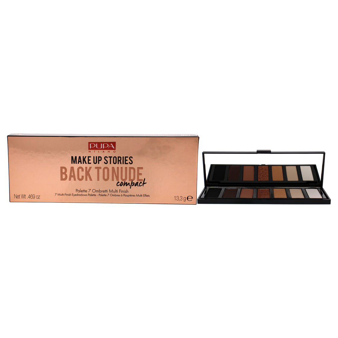 Make Up Stories Compact Palette - 001 Back To Nude by Pupa Milano for Women - 0.469 oz Eye Shadow