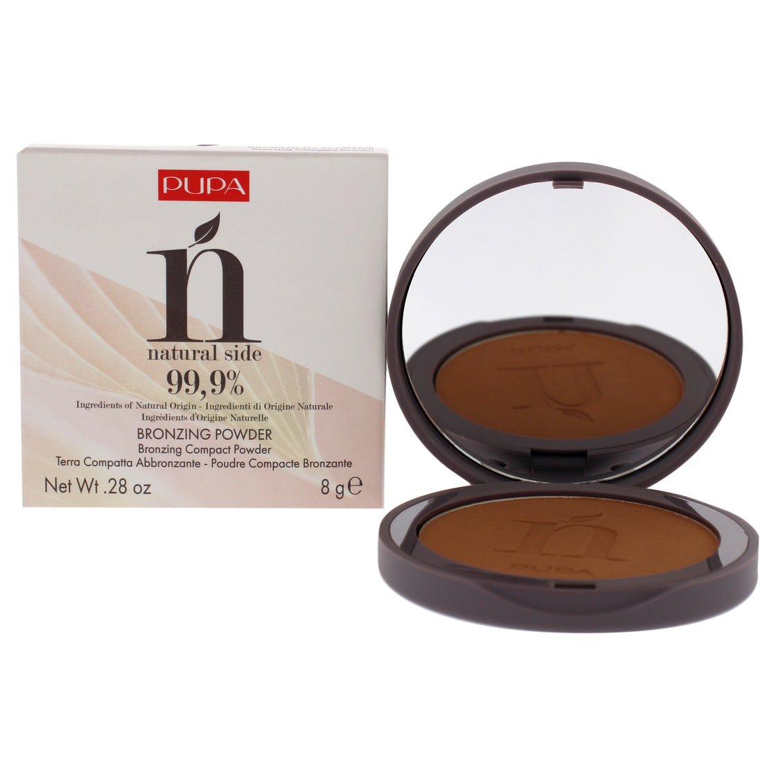 Natural Side Bronzing Powder - 003 lntense Bronze by Pupa Milano for Women - 0.28 oz Powder