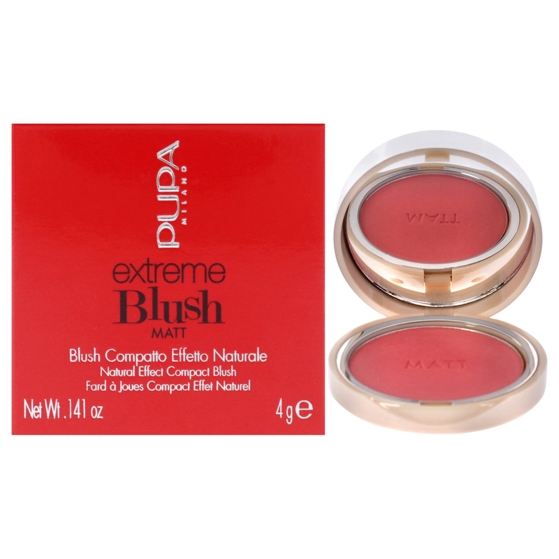 Extreme Blush Matt - 004 Daring Pink by Pupa Milano for Women - 0.141 oz Blush