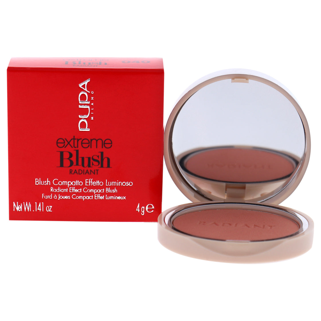 Extreme Blush Radiant - 040 Orange Vibes by Pupa Milano for Women - 0.141 oz Blush