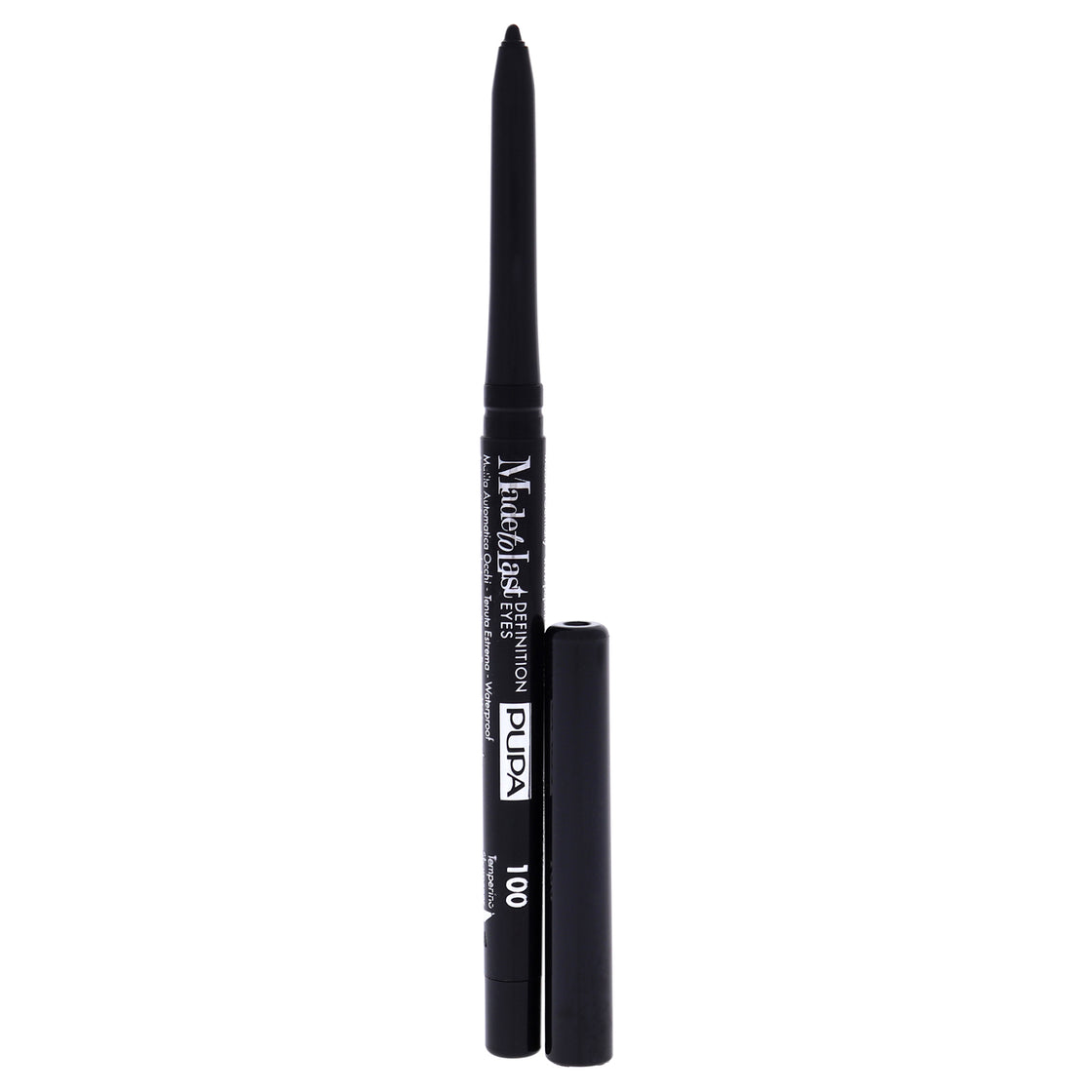 Made To Last Definition Eyes - 100 Deep Black by Pupa Milano for Women - 0.012 oz Eye Pencil