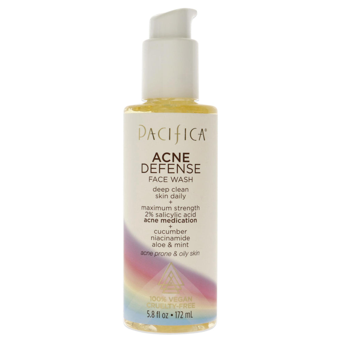 Acne Defense Face Wash by Pacifica for Unisex - 5.8 oz Cleanser