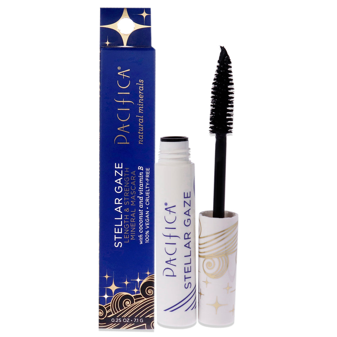 Stellar Gaze Length and Strength Mineral - Supernova-Black by Pacifica for Women - 0.25 oz Mascara