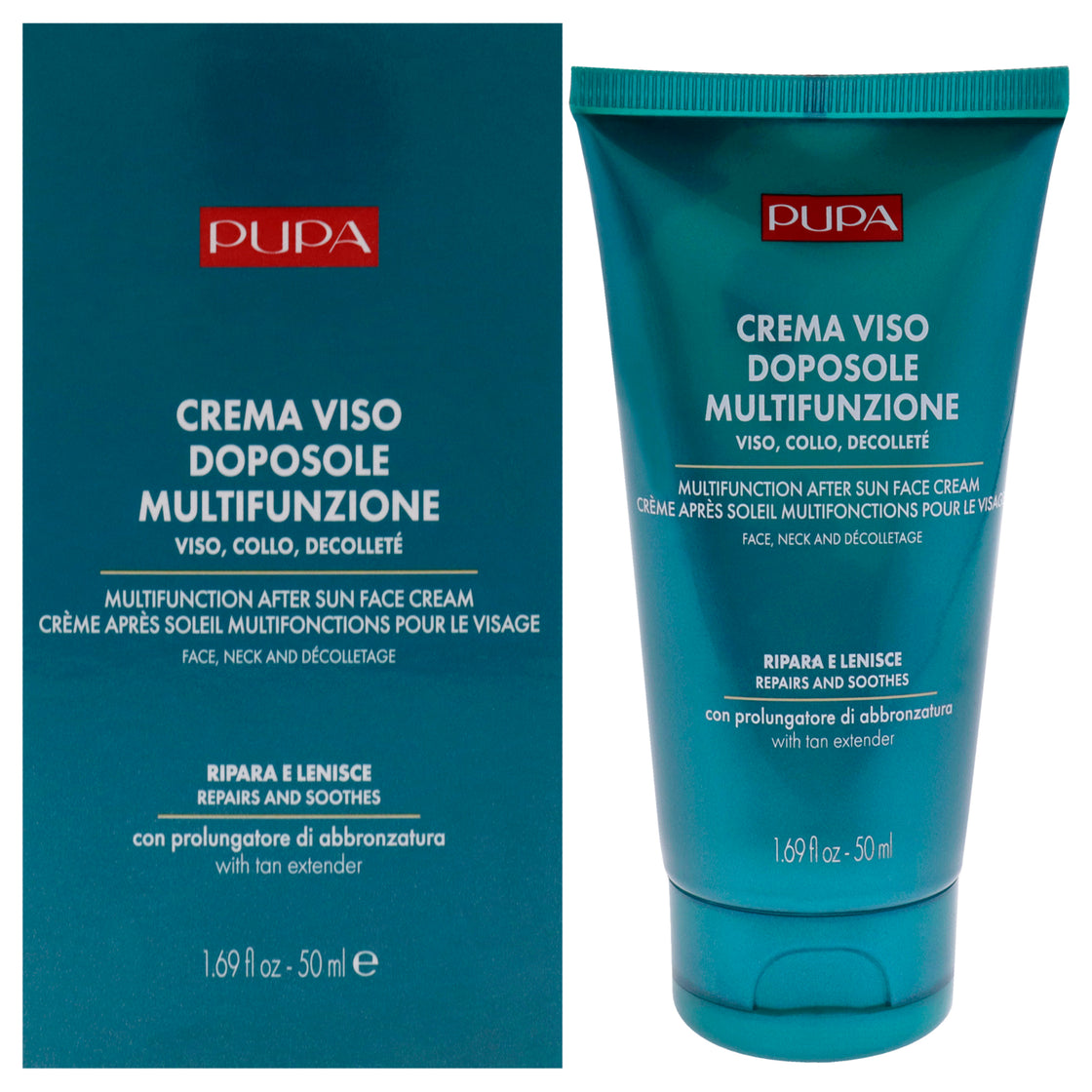 Multifunction After Sun Face Cream by Pupa Milano for Unisex - 1.69 oz Cream