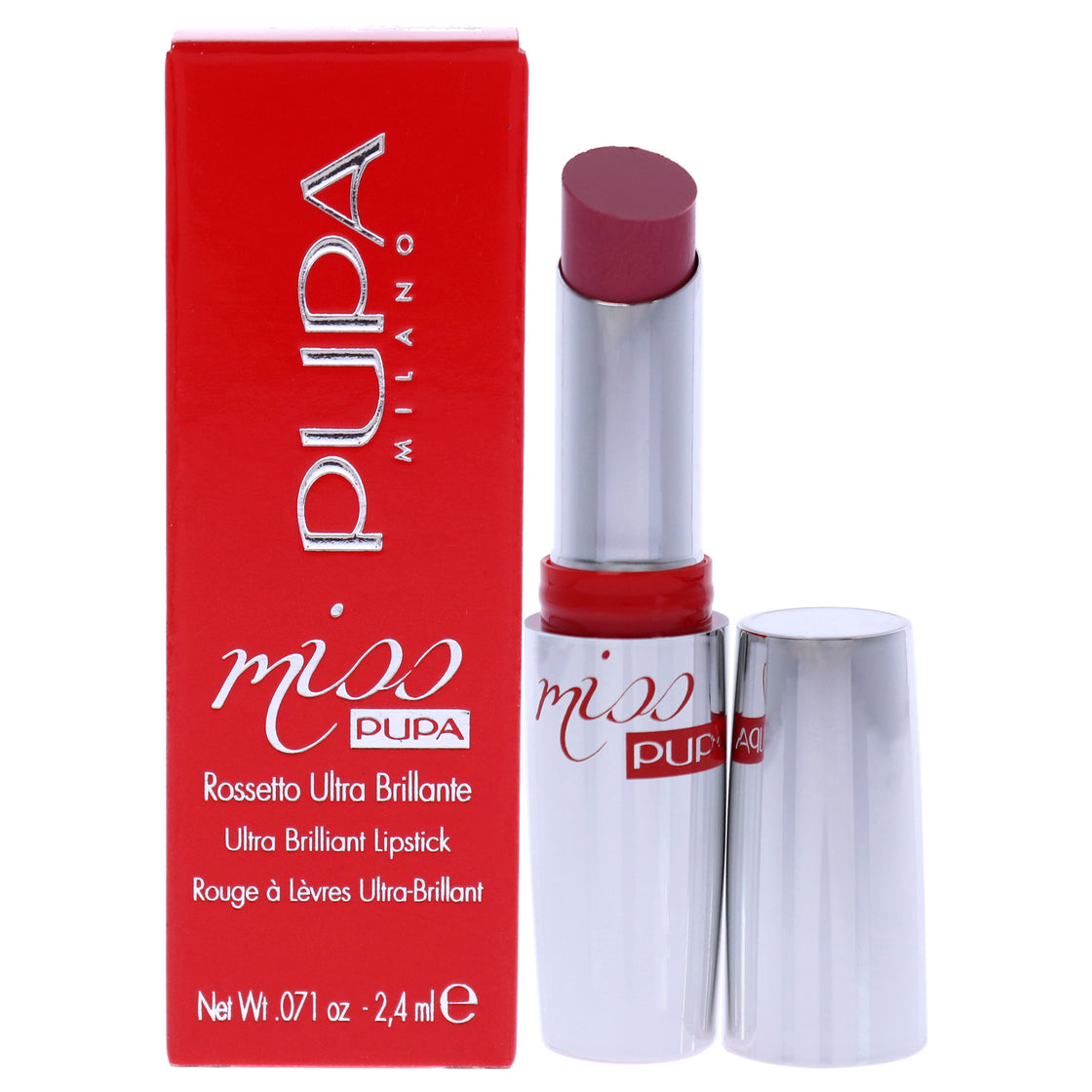 Miss Pupa Ultra Brilliant Lipstick - 102 Candy Nude by Pupa Milano for Women - 0.071 oz Lipstick