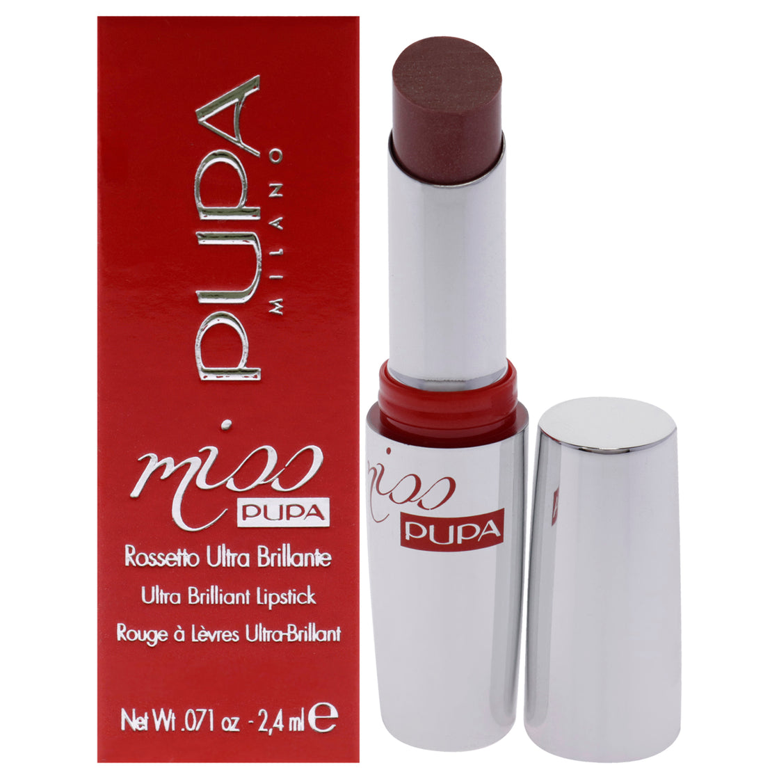 Miss Pupa Ultra Brilliant Lipstick - 110 Nude Vibes by Pupa Milano for Women - 0.071 oz Lipstick