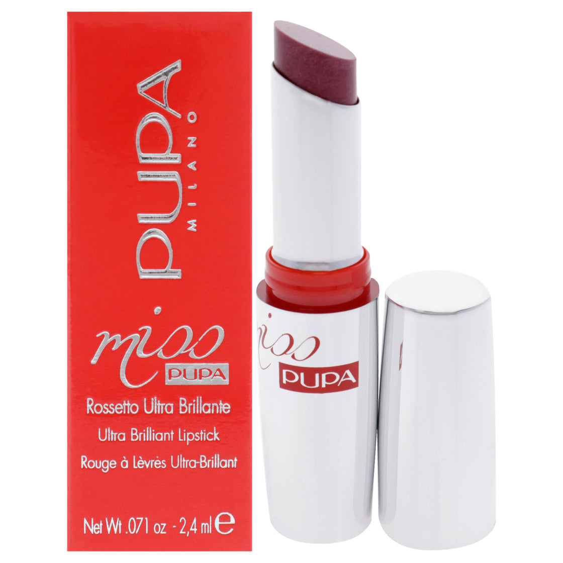 Miss Pupa Ultra Brilliant Lipstick - 201 Cinderella by Pupa Milano for Women - 0.071 oz Lipstick