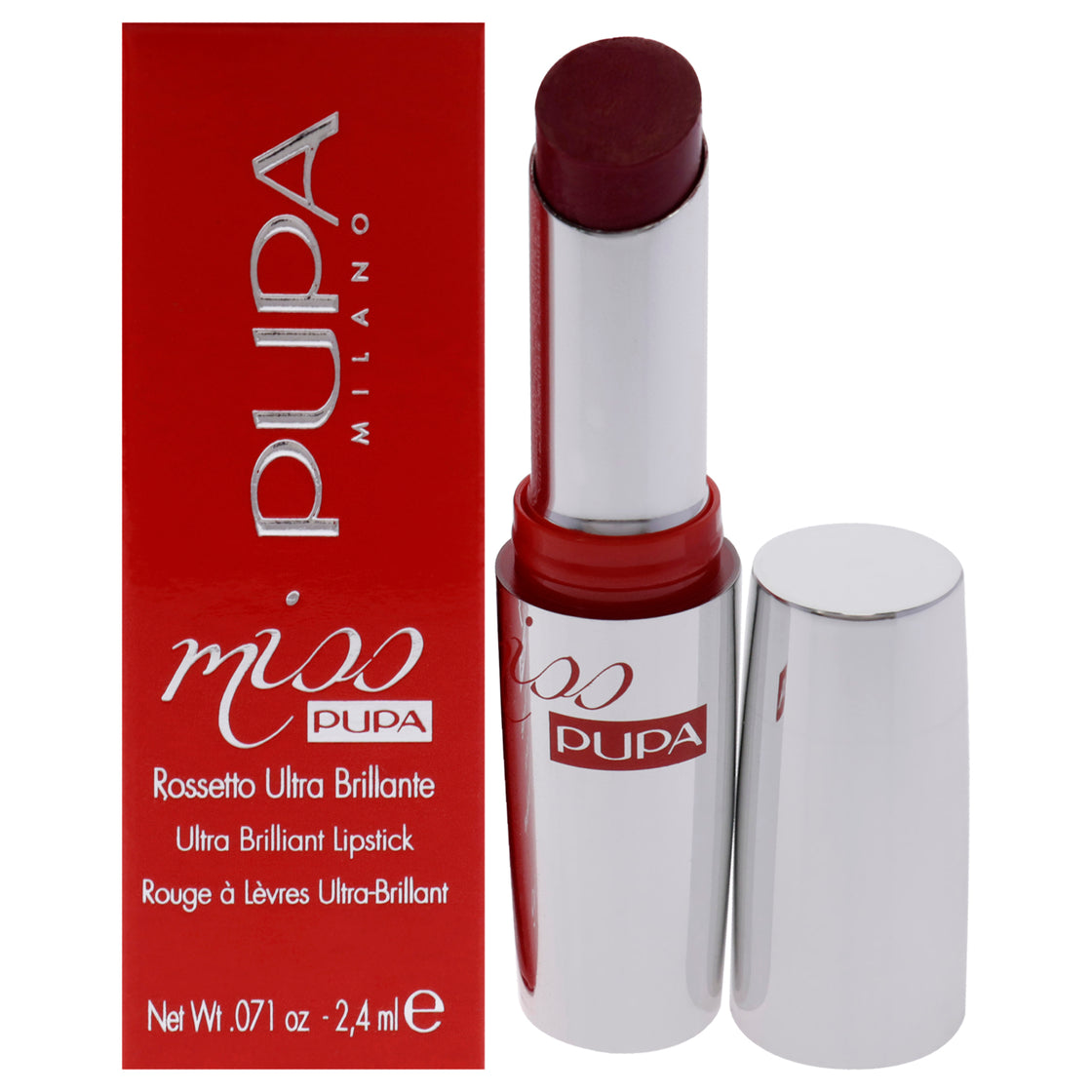 Miss Pupa Ultra Brilliant Lipstick - 203 Pink Blossom by Pupa Milano for Women - 0.071 oz Lipstick