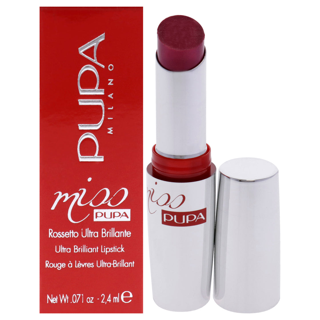 Miss Pupa Ultra Brilliant Lipstick - 205 Timeless Rose by Pupa Milano for Women - 0.071 oz Lipstick