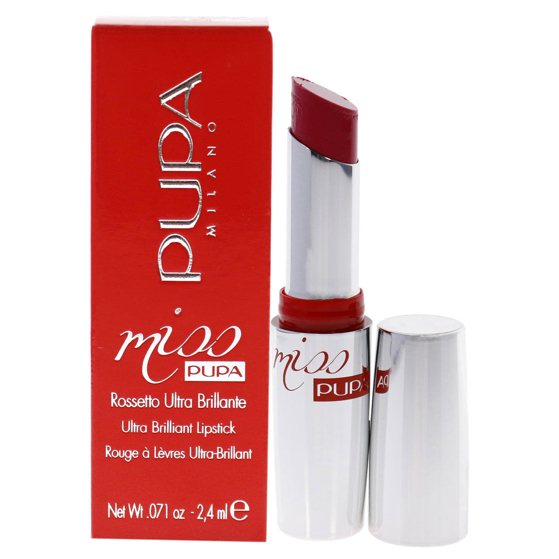 Miss Pupa Ultra Brilliant Lipstick - 302 Party Pink by Pupa Milano for Women - 0.071 oz Lipstick