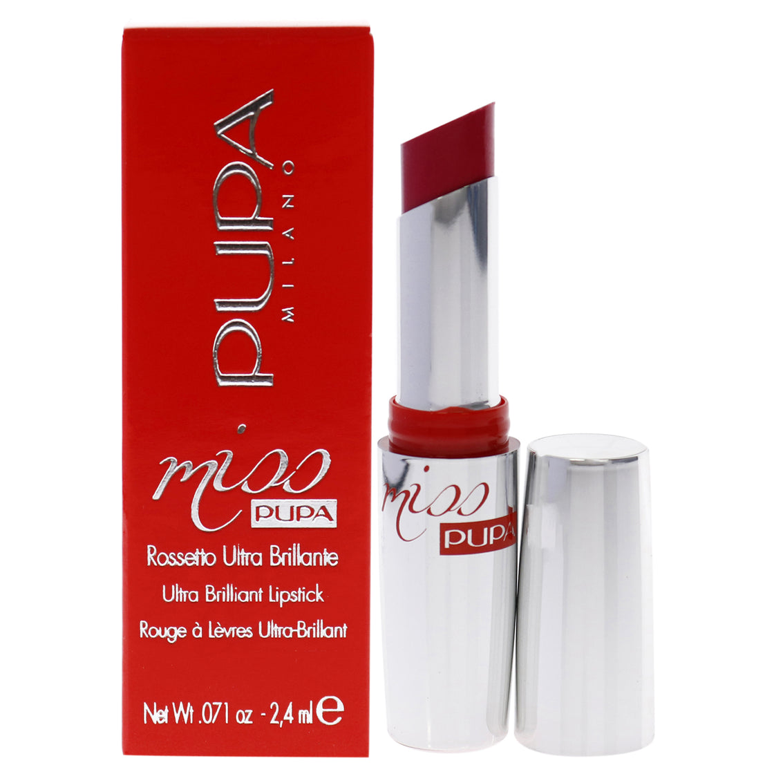 Miss Pupa Ultra Brilliant Lipstick - 303 Haute Couture Fuchsia by Pupa Milano for Women - 0.071 oz Lipstick