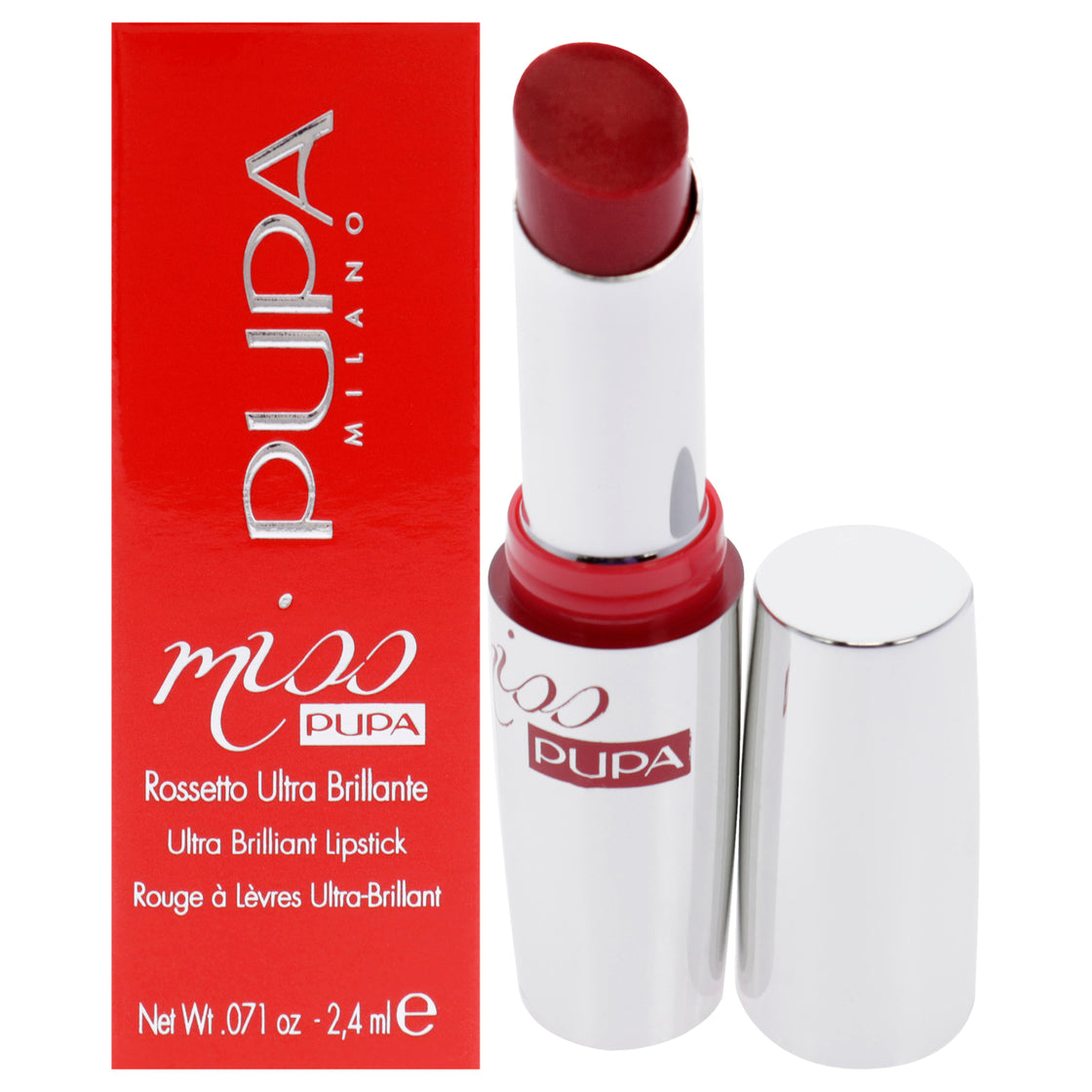 Miss Pupa Ultra Brilliant Lipstick - 503 Spicy Red by Pupa Milano for Women - 0.071 oz Lipstick