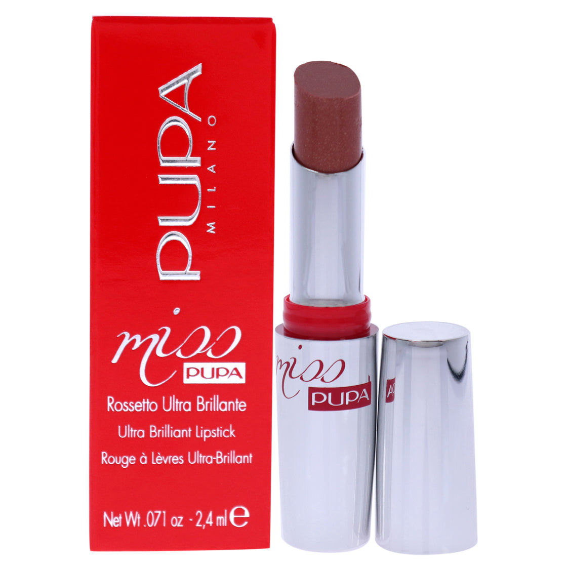 Miss Pupa Ultra Brilliant Lipstick - 600 Champagne by Pupa Milano for Women - 0.071 oz Lipstick