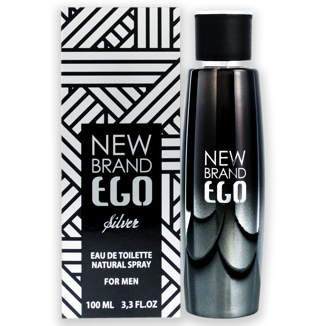 Ego Silver by New Brand for Men - 3.3 oz EDT Spray