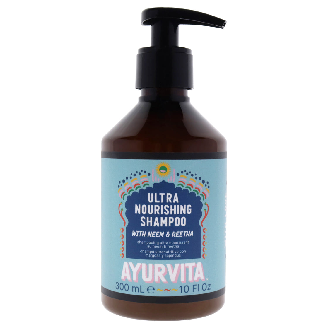 Ultra Nourishing Shampoo with Neem and Reetha by AyurVita for Unisex - 10 oz Shampoo