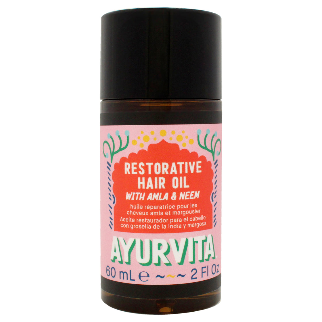 Restorative Hair Oil with Amla and Neem by AyurVita for Unisex - 2 oz Oil