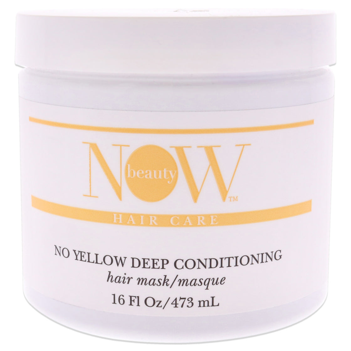 No Yellow Deep Conditioning Hair Mask by NOW Beauty for Unisex - 16 oz Masque